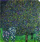 Gustav Klimt Roses Under the Trees, circa 1905 painting